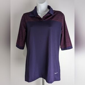 Women's Nike Golf Shirt Tour Performance Dri-Fit Purple Nike Shirt EUC Golf Polo